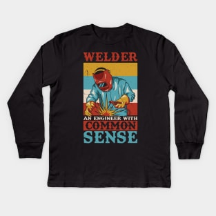 WELDER: Welder An Engineer Gift Kids Long Sleeve T-Shirt